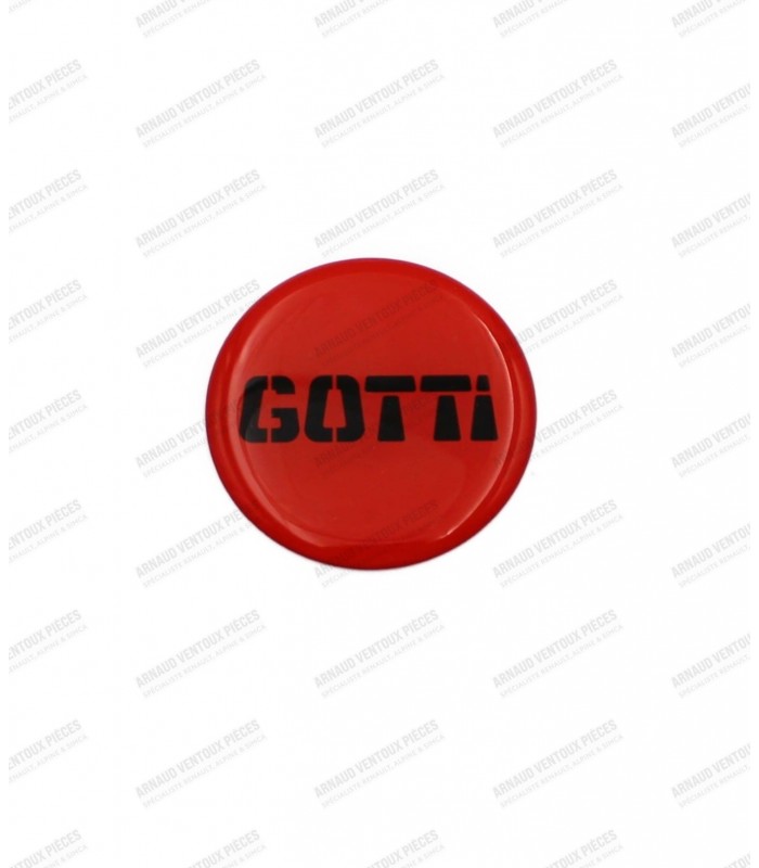 GOTTI red self-adhesive sticker for 64.5mm plastic cover - 1