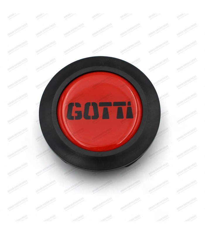 60mm plastic wheel center cap with red GOTTI badge - 1