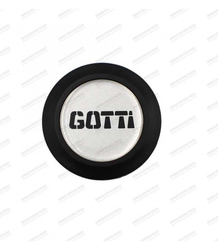 60mm plastic wheel center cap with GOTTI aluminum badge - 1