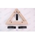 Wooden triangular front trunk fuel tank support with 3 fixing lugs - 1
