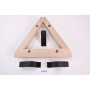 Wooden triangular front trunk fuel tank support with 3 fixing lugs - 1