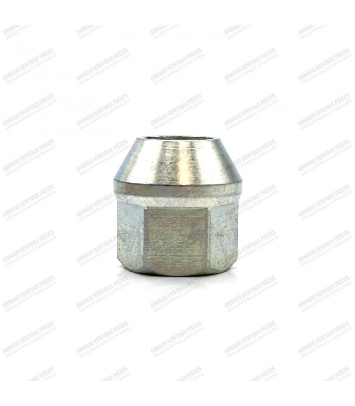 Ecrou de roue 6 pans en acier zingué (Débouchant) - Cône à 60° - M12x125 - 3