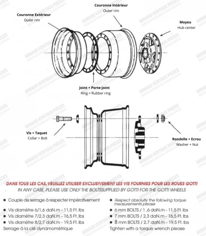 Single screw for GOTTI 35mm rim - 3