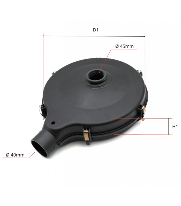 Boîte à air complète avec filtre pour carburateur Zénith 32 ou Solex 32 (Version Démontable) - 3