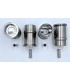 Jeu de 4 pistons et 4 chemises Ø 65mm avec segments et axes (Ø 18x57x11mm) - Moteur 956cm³ (Type C1C-08 / 689-10) - R4 / R5 TL -