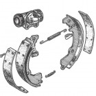 Dauphine drum brakes