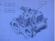 Carburetor parts and accessories for R 12 G / R 12 TS / R 15 / R 17 / R 17 G