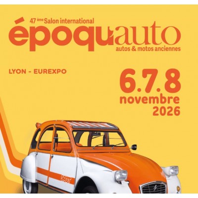 We will be present at Epoqu'Auto Lyon 2026